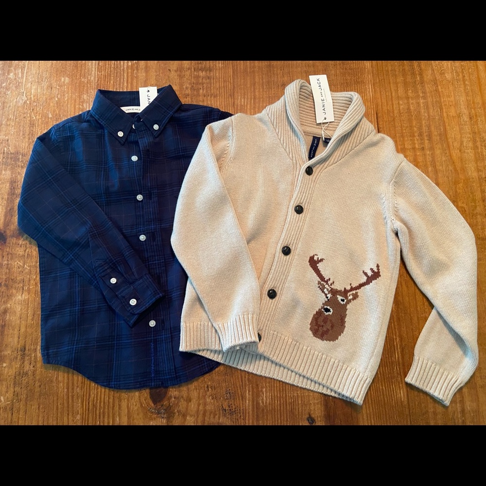 Holiday Christmas buck deer thanksgiving cardigan sweater